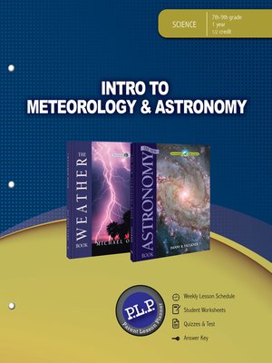 cover image of Intro to Meteorology & Astronomy Parent Lesson Planner